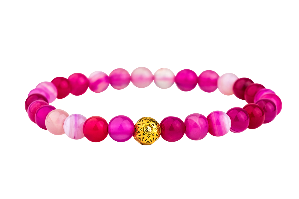 Pink agate - Harmony bracelet