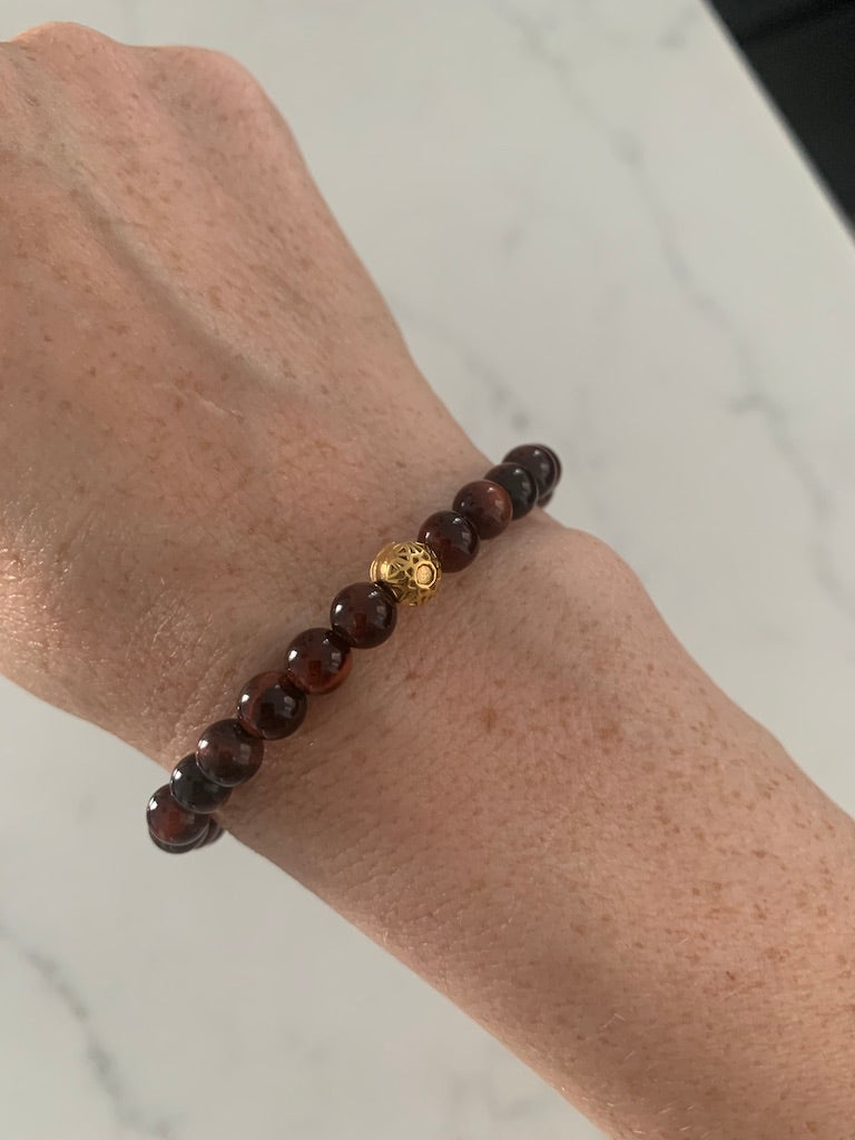 Red tiger eye - Confidence & Sexappeal bracelet